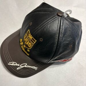 UPS Vintage Racing #88 Dale Jarrett Modern Headwear Hat/Cap leather black